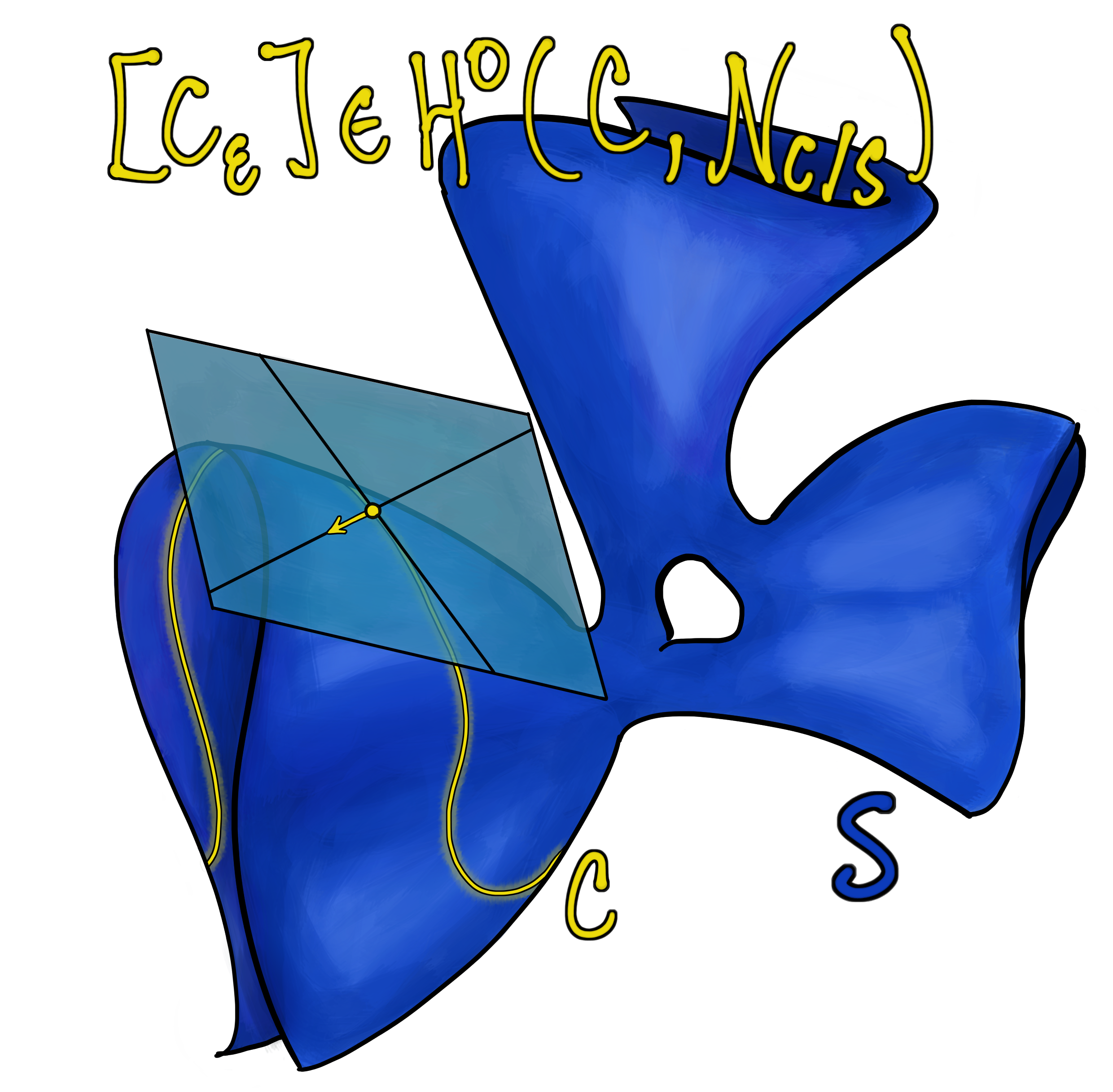 A deformation of a curve in an algebraic surface